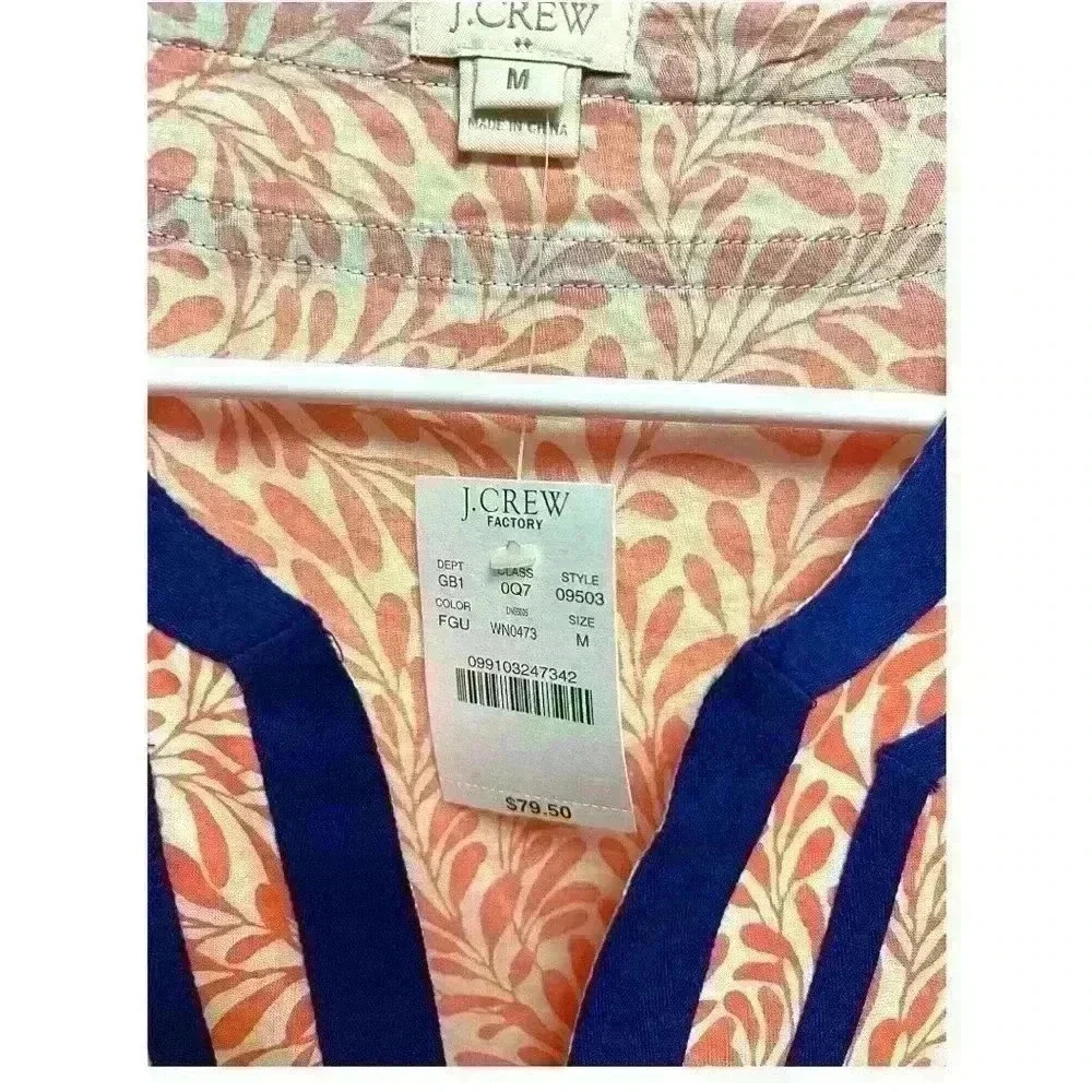 J. Crew Tunic.  Women’s Size Medium.  New With Tags - Picture 3 of 4